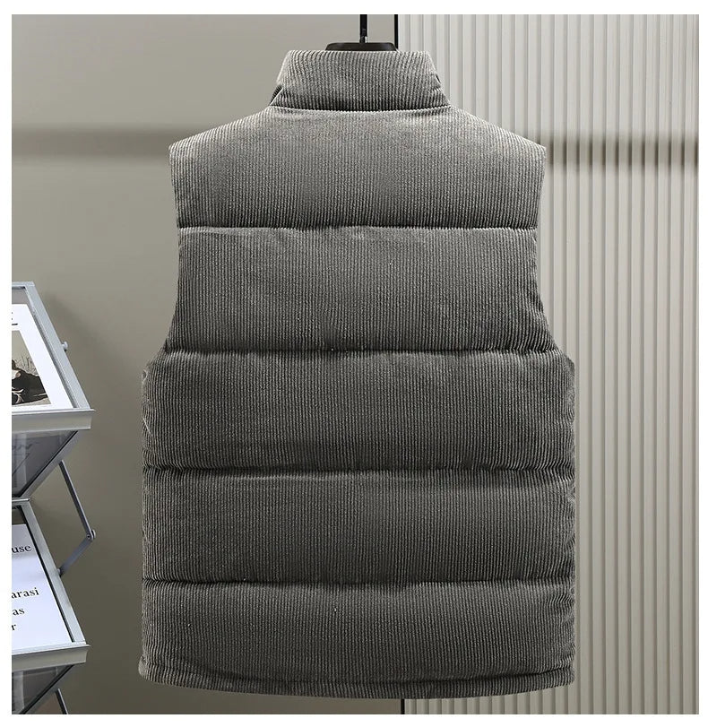 Alpine Ribbed Puffer Vest - Image 3