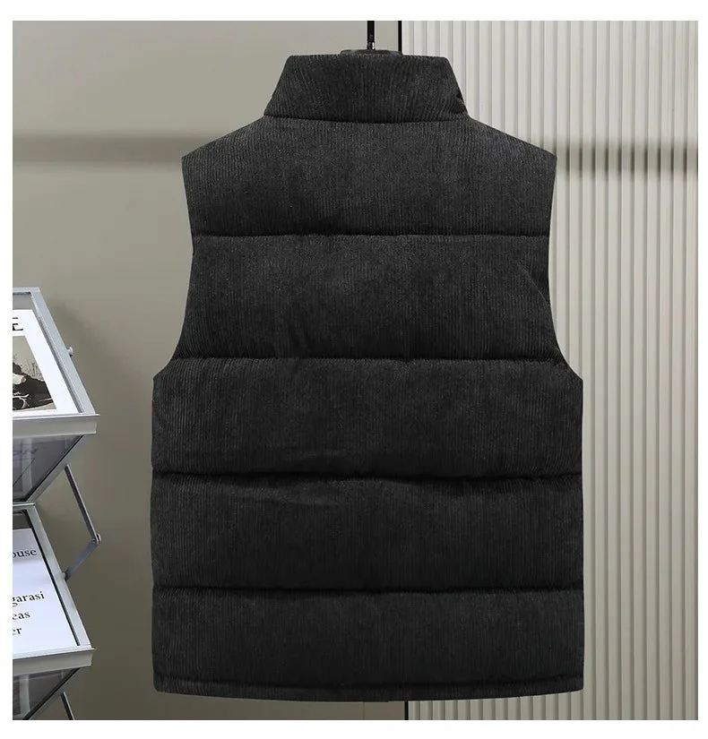 Alpine Ribbed Puffer Vest - Image 4