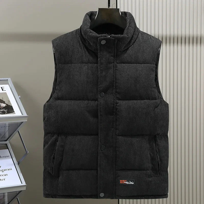 Alpine Ribbed Puffer Vest - Image 7