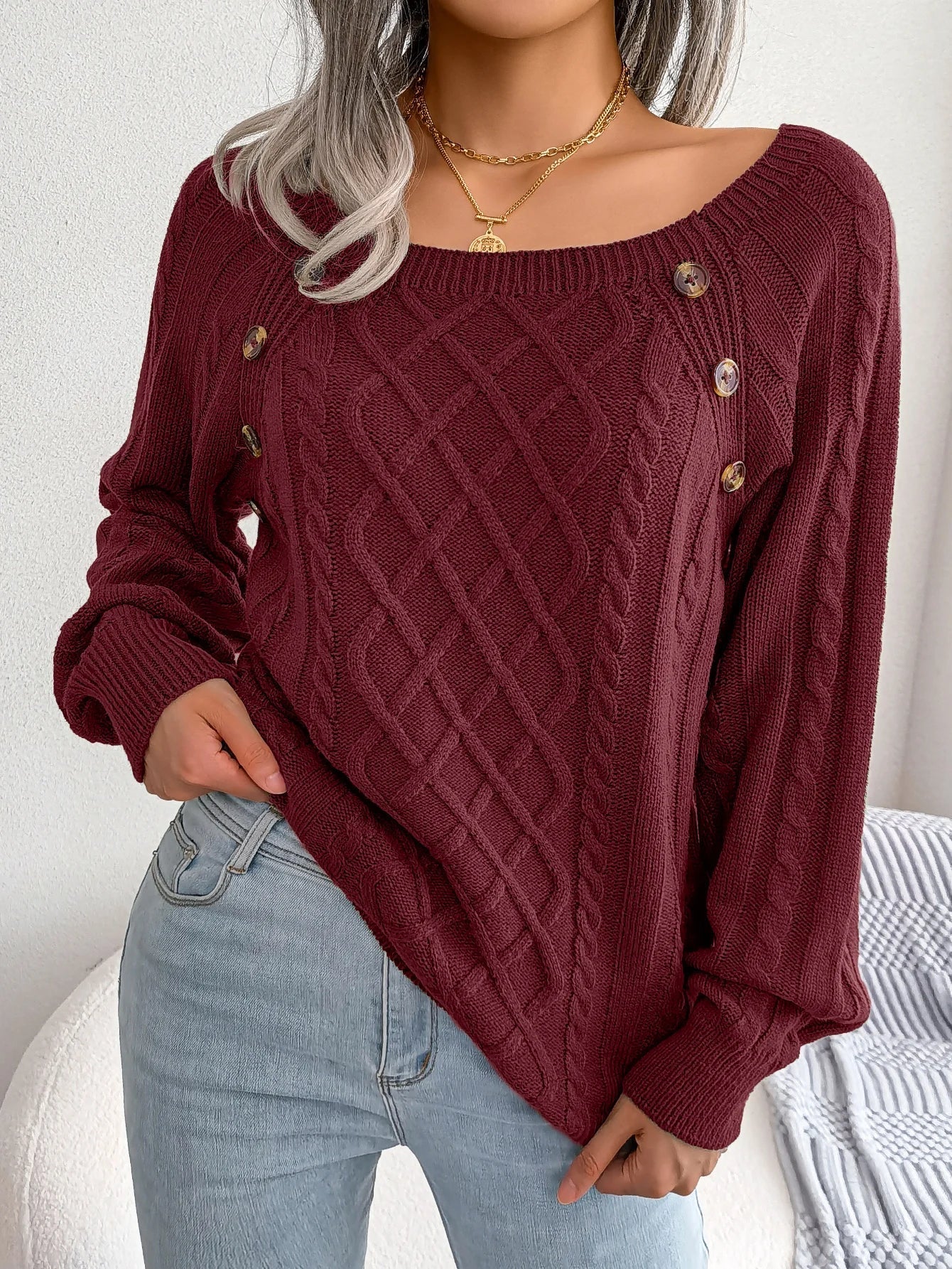 Bellamy Diamond Knit Pullover - Image 3