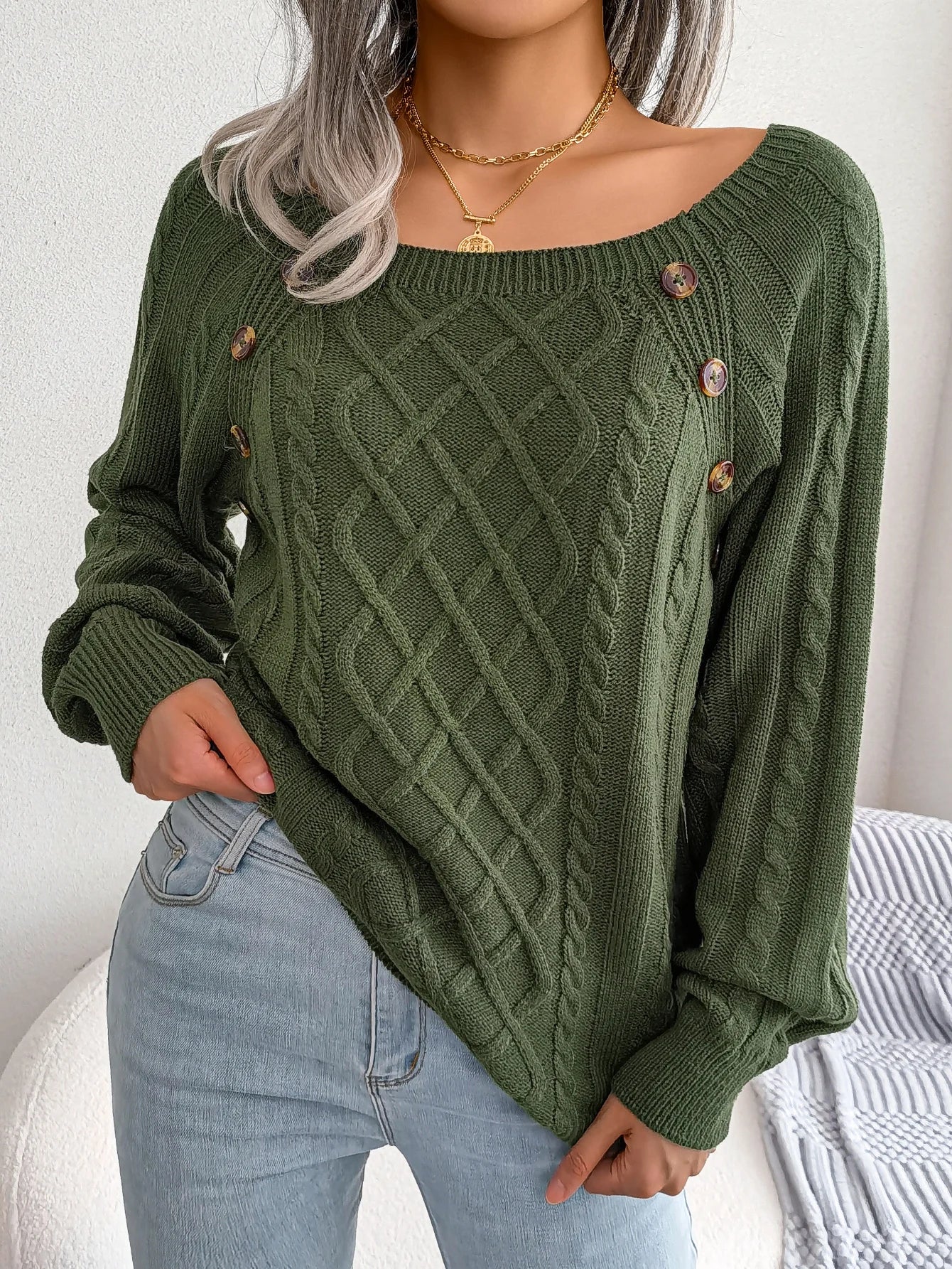 Bellamy Diamond Knit Pullover - Image 5