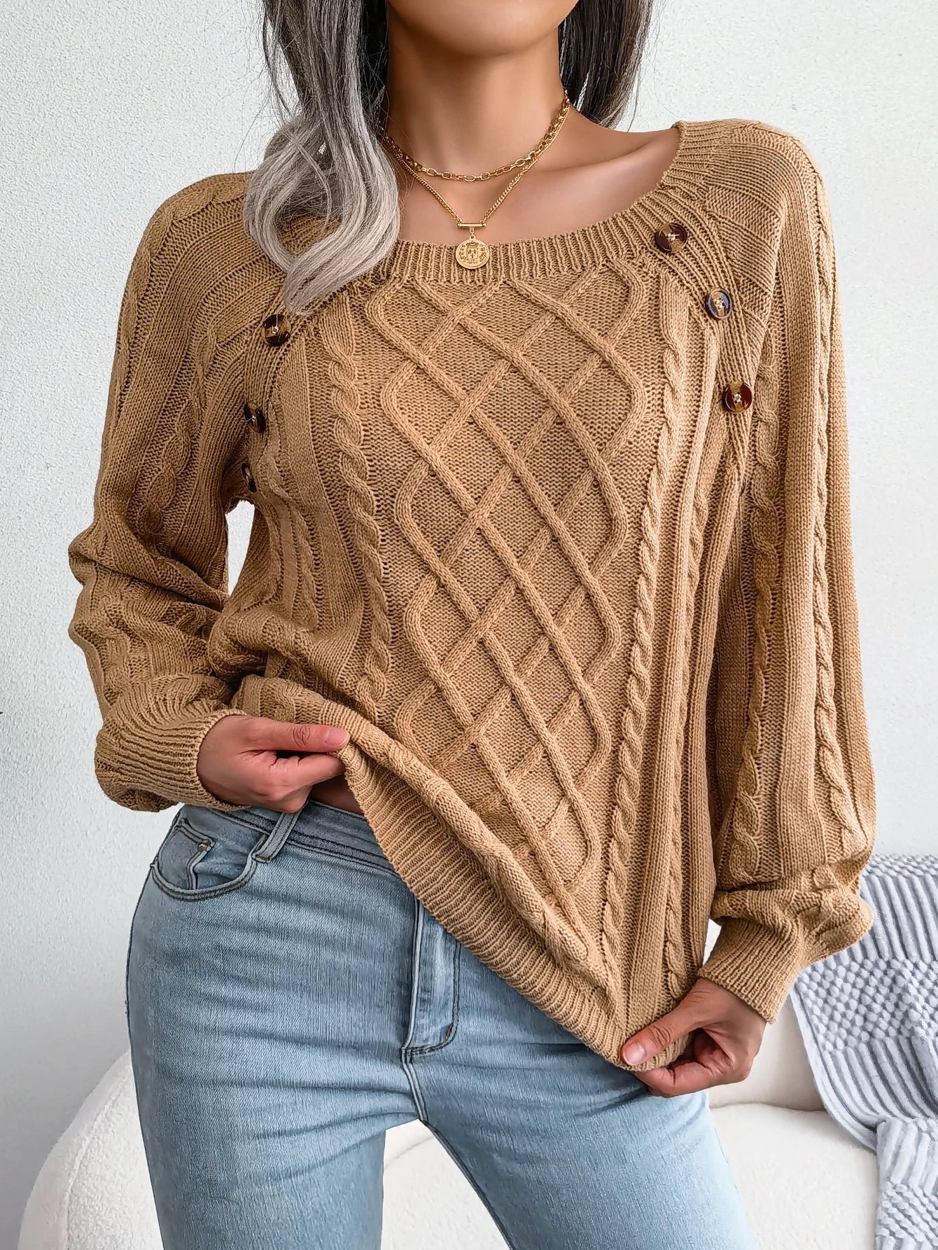 Bellamy Diamond Knit Pullover - Image 6