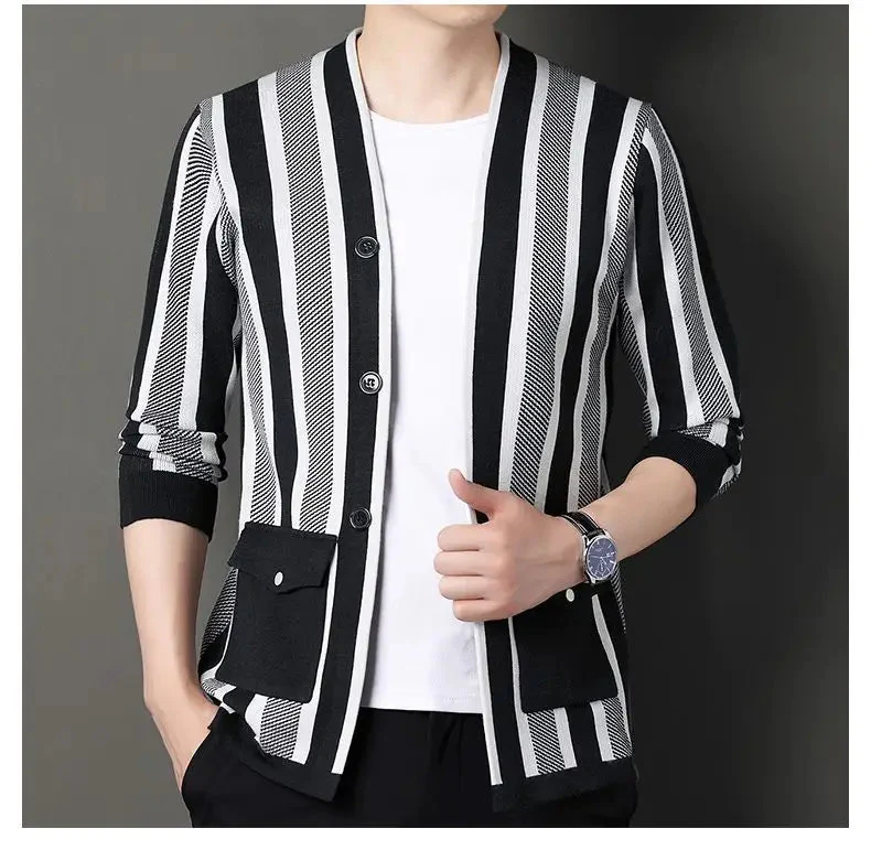 Trenton Stripe Cardigan - Image 6