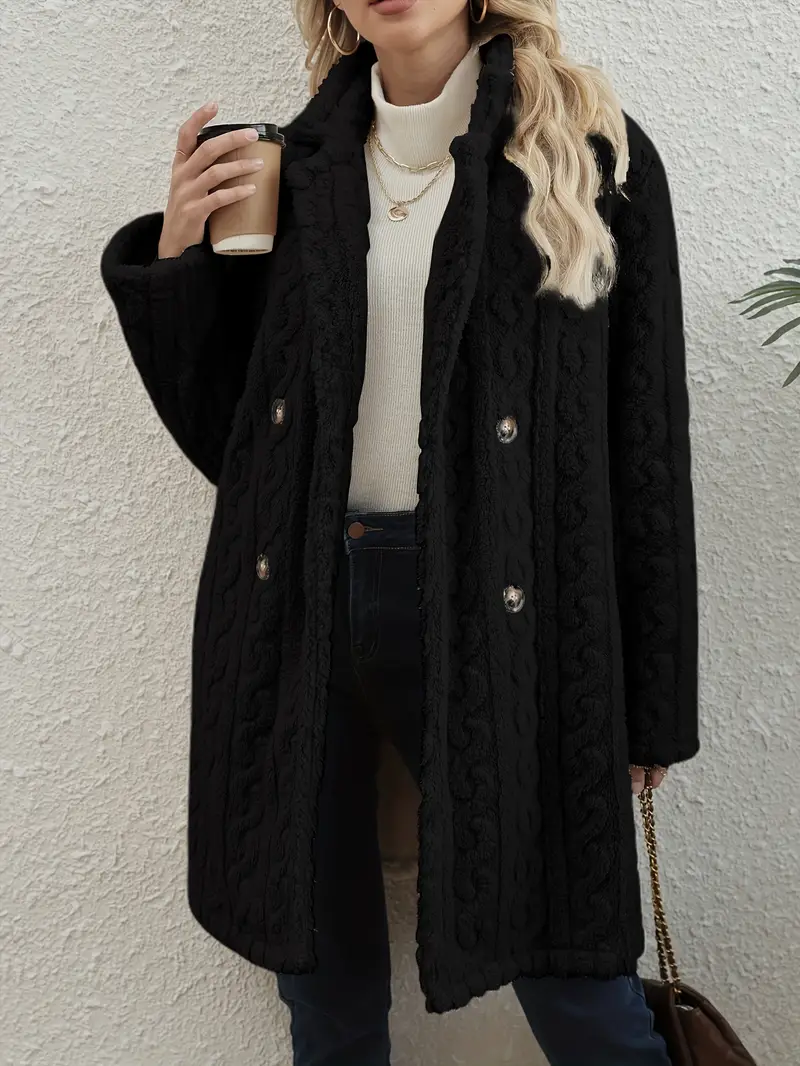 Manhattan Cable Knit Overcoat - Image 3