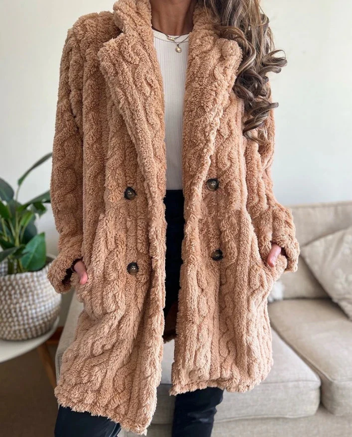Manhattan Cable Knit Overcoat - Image 4