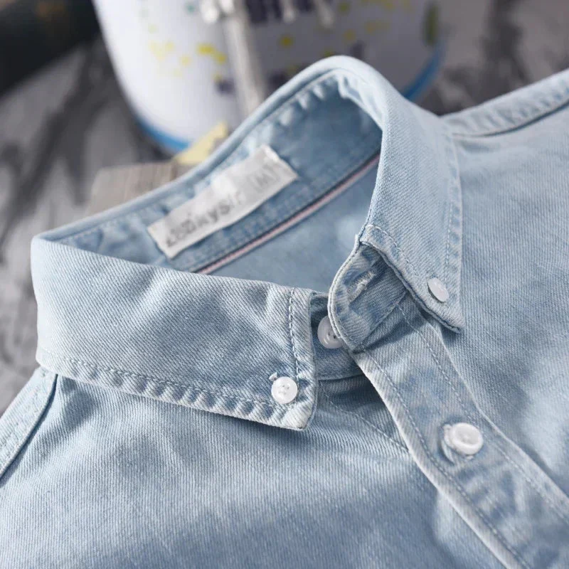 Heritage Cotton Denim Button-Down - Image 3