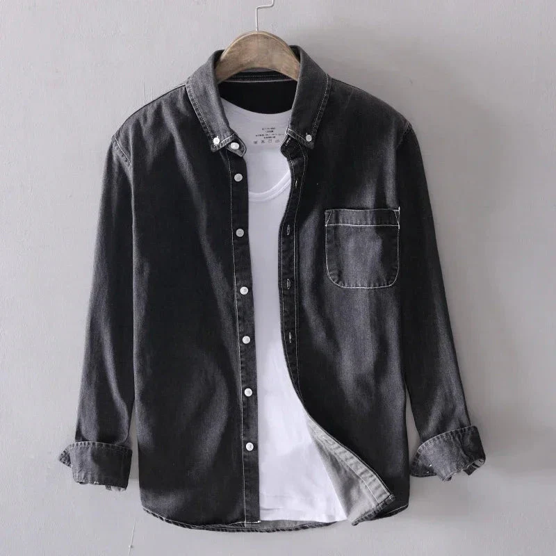 Heritage Cotton Denim Button-Down - Image 5
