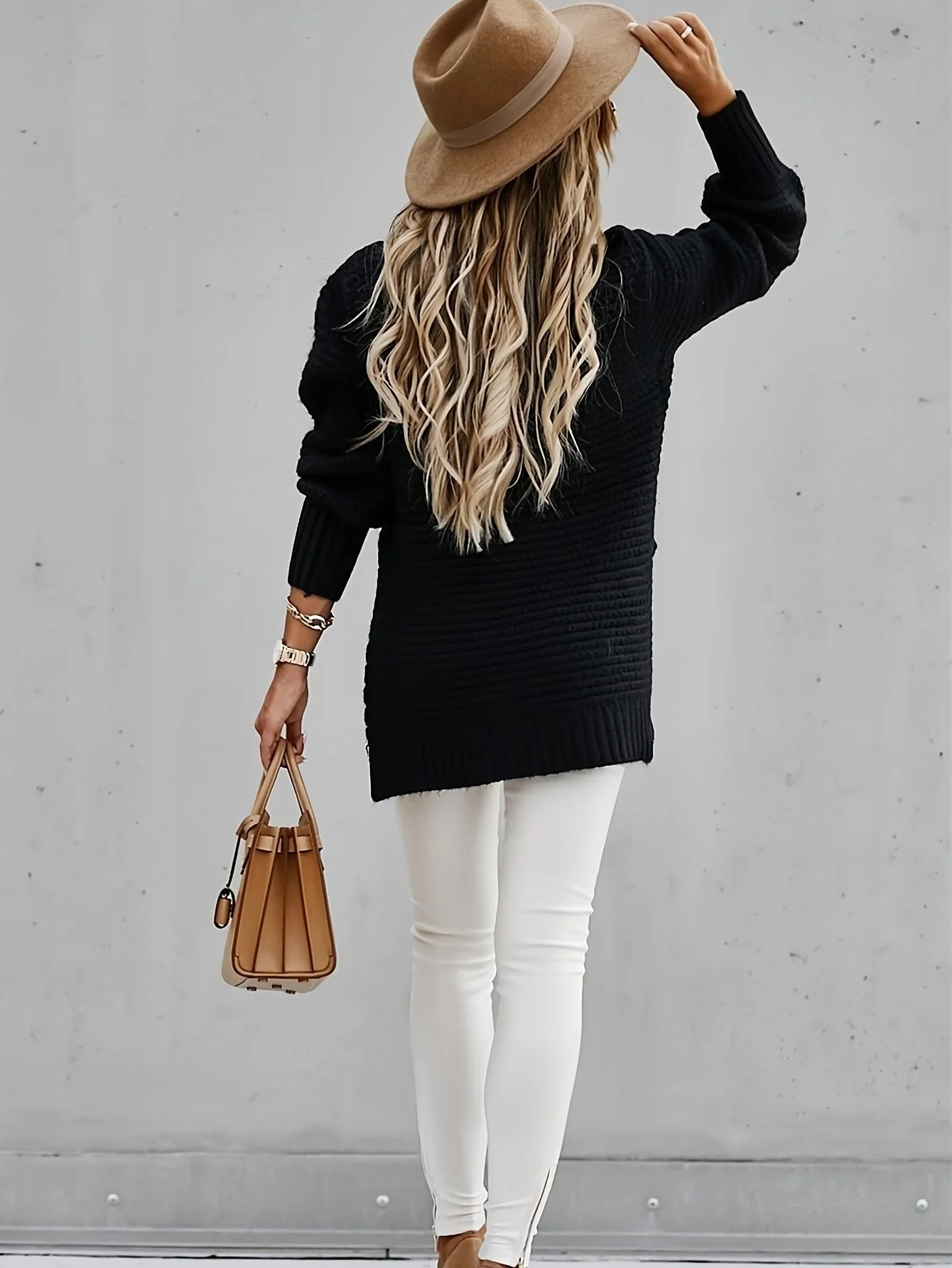 Couture Chunky Knit Pullover - Image 4