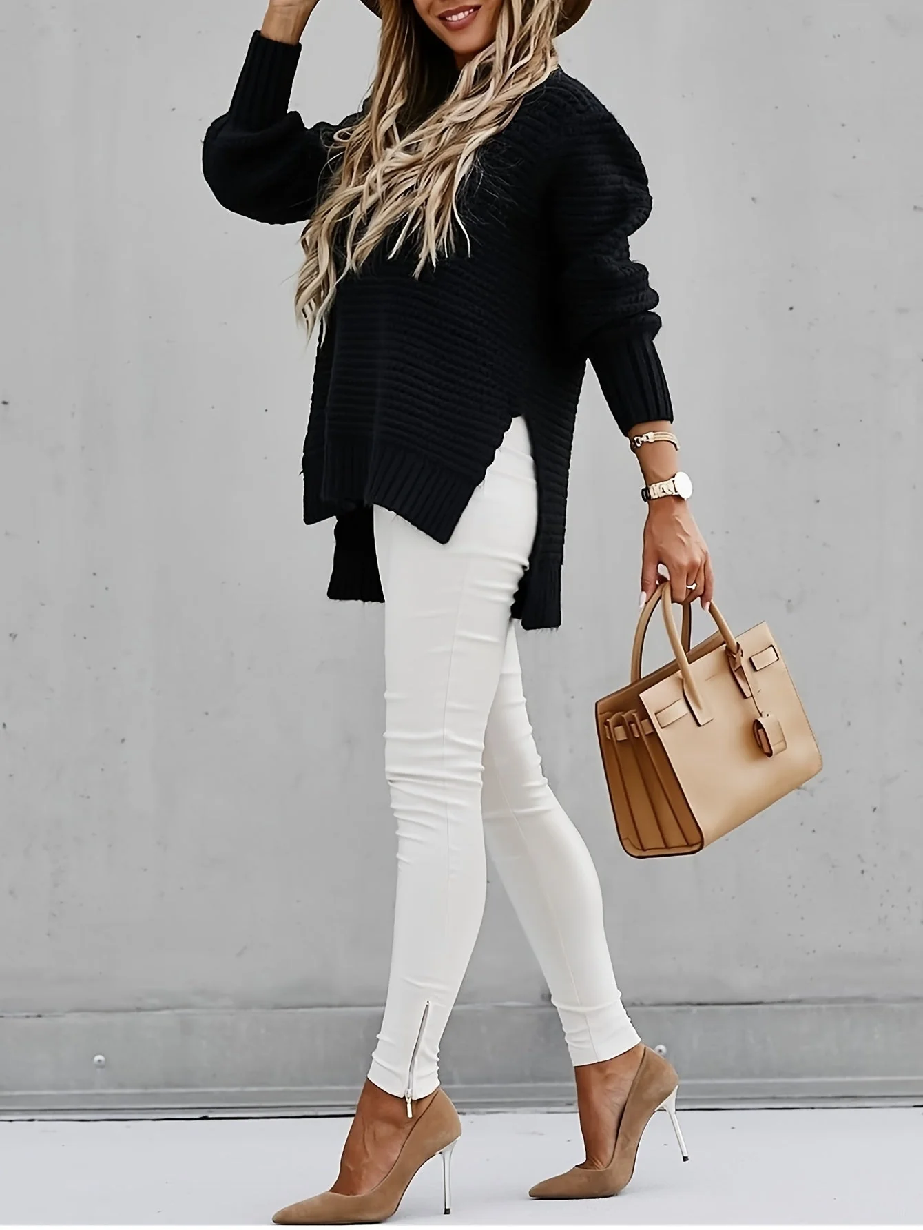 Couture Chunky Knit Pullover - Image 5