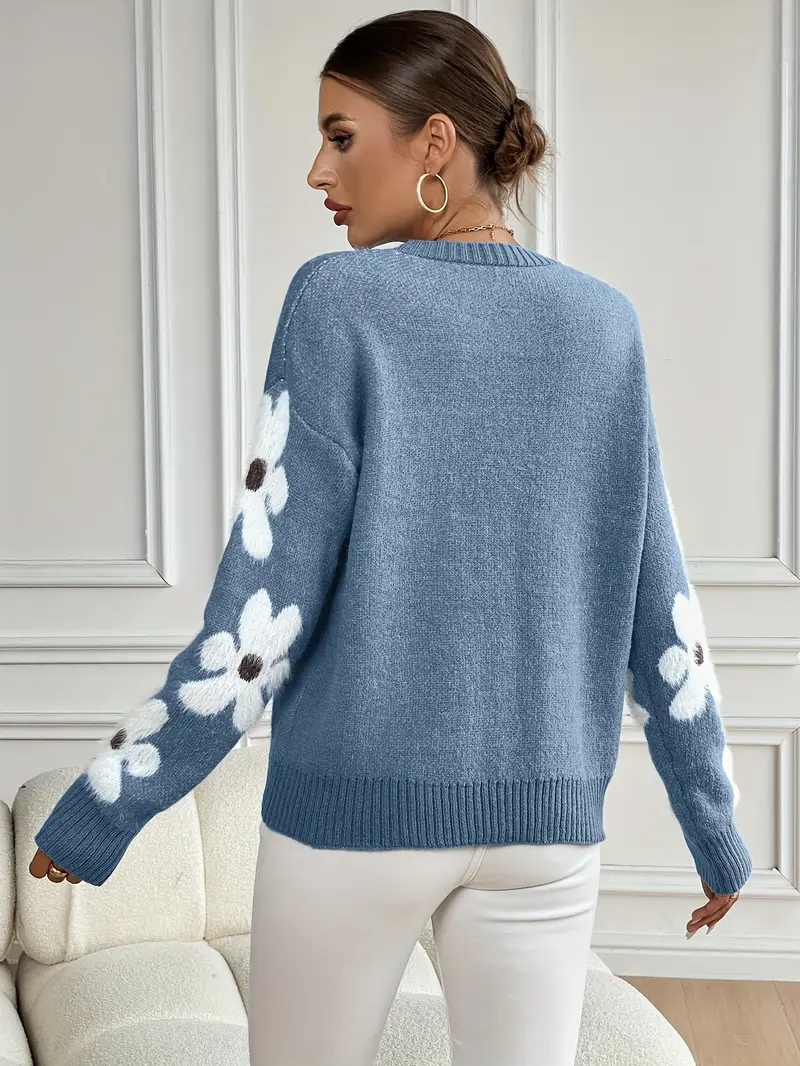 Daisy Drop Knit Sweater - Image 2