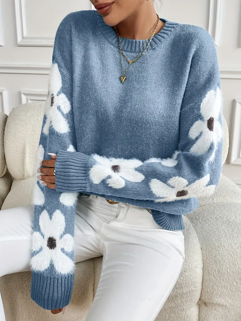 Daisy Drop Knit Sweater - Image 3