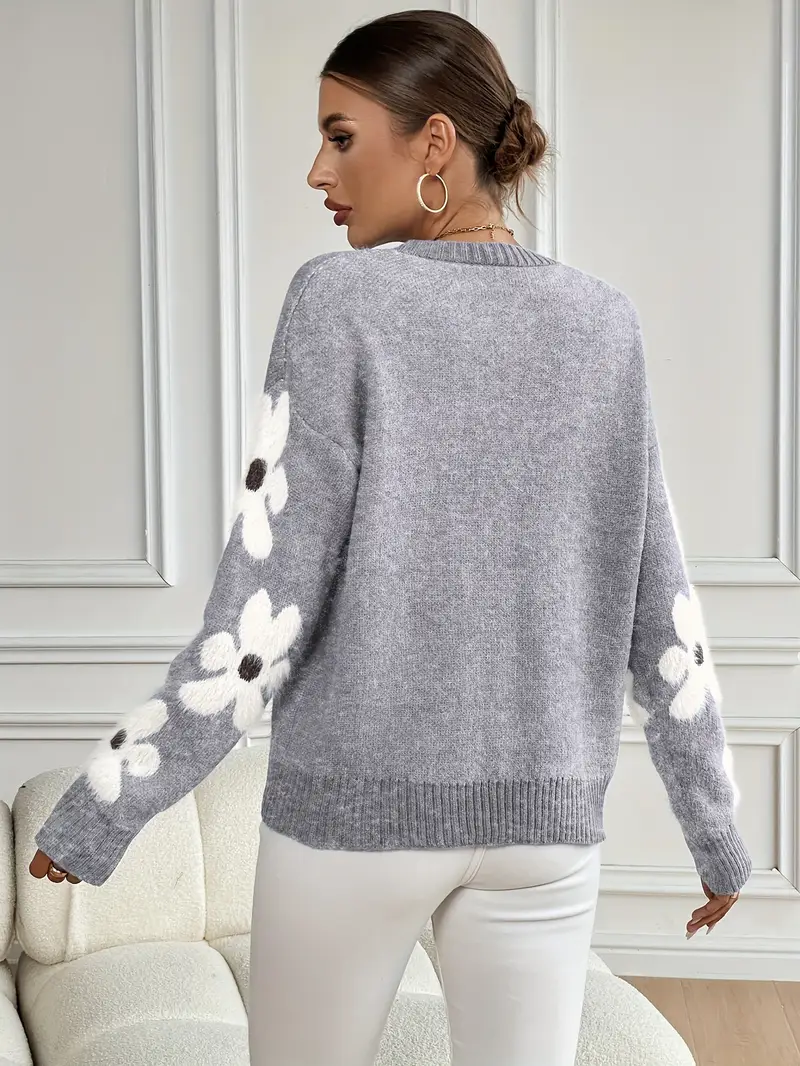 Daisy Drop Knit Sweater - Image 4