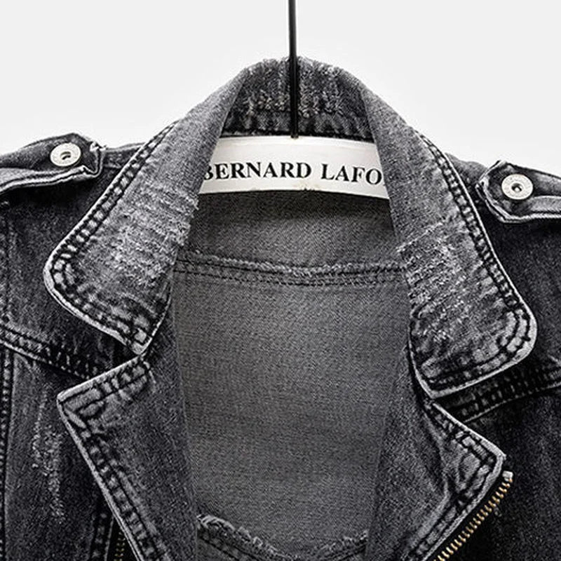 Detour Distresed Denim Vest - Image 4