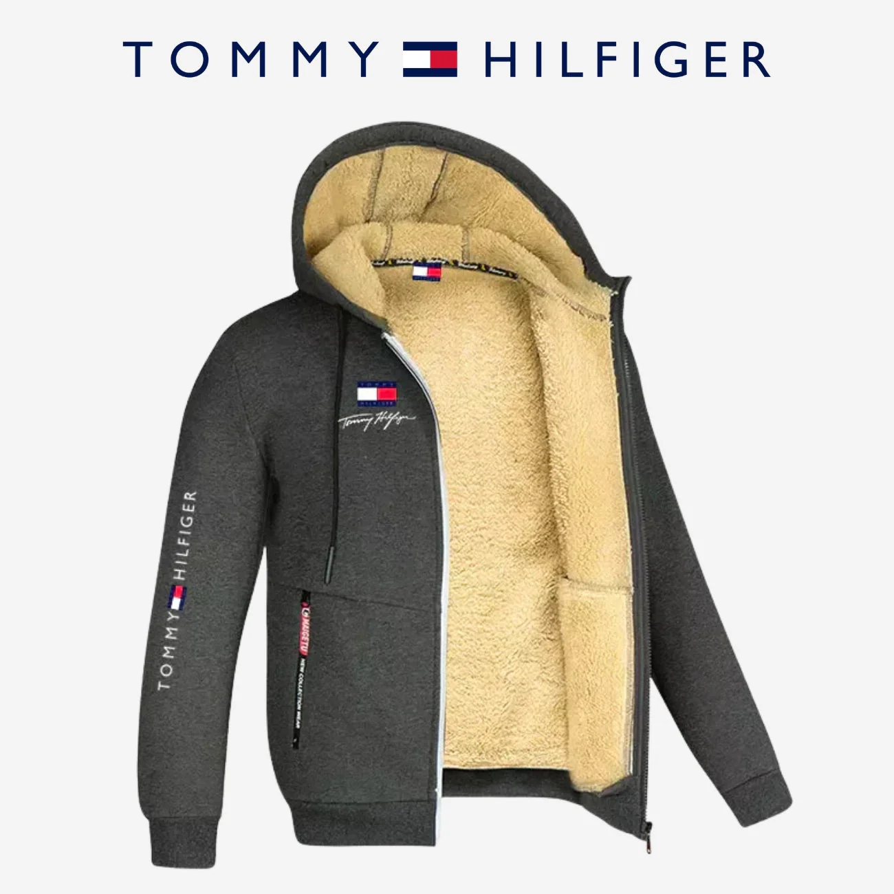 Fleece Lined Zip Hoodie || [CLEARANCE SALE] - Image 5