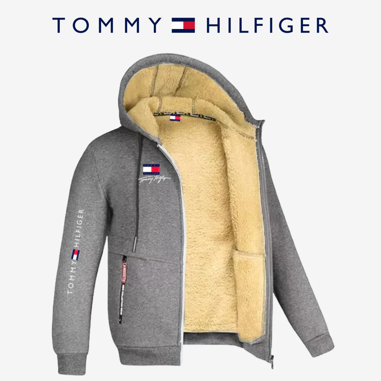 Fleece Lined Zip Hoodie - CLEARANCE SALE - - Image 4