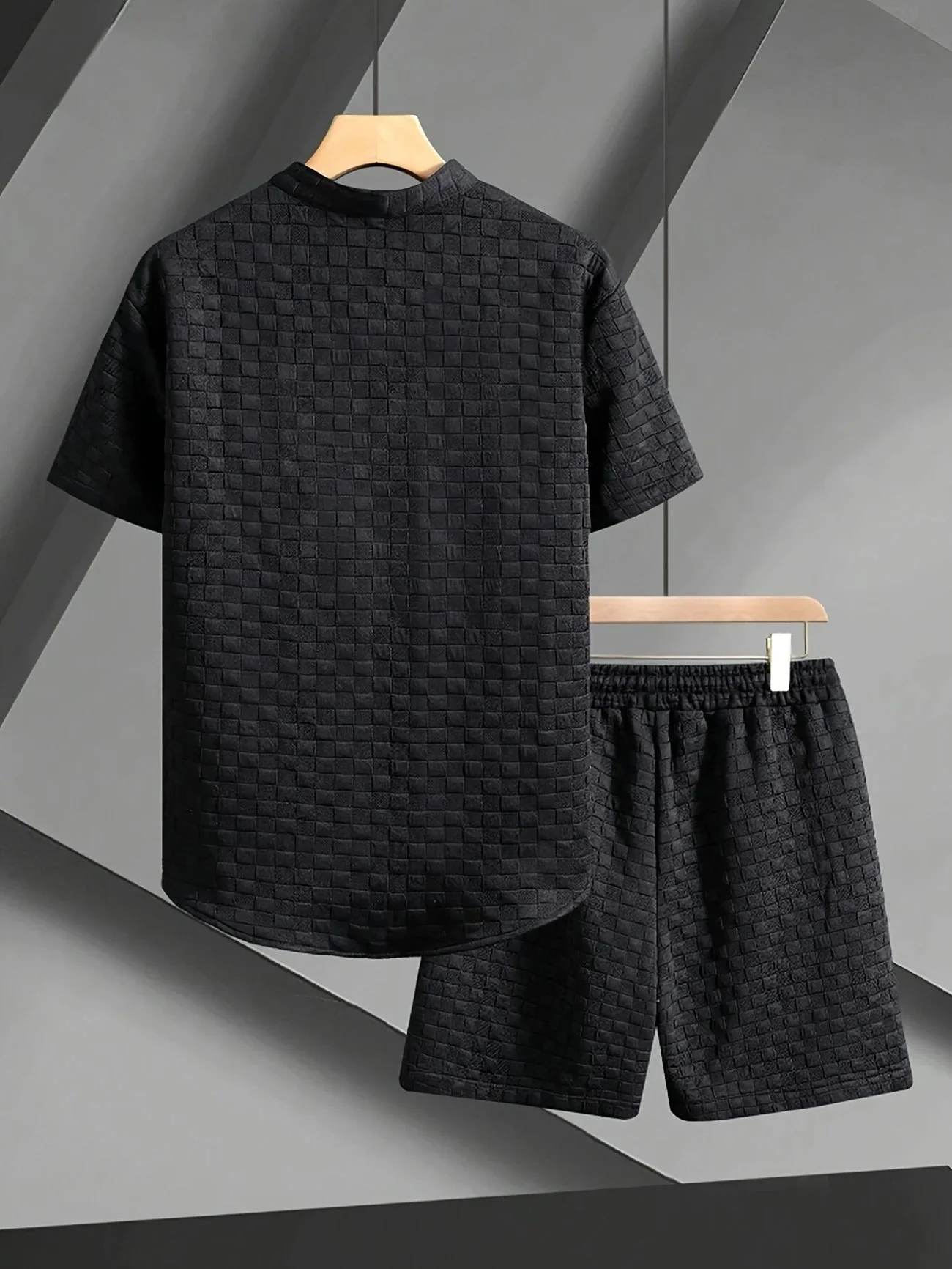 Gridline Checkered Lounge Set - Image 2