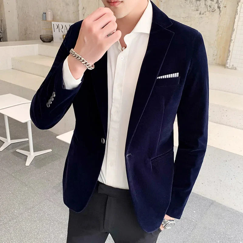 Midnight Velvet Tailored Blazer - Image 5