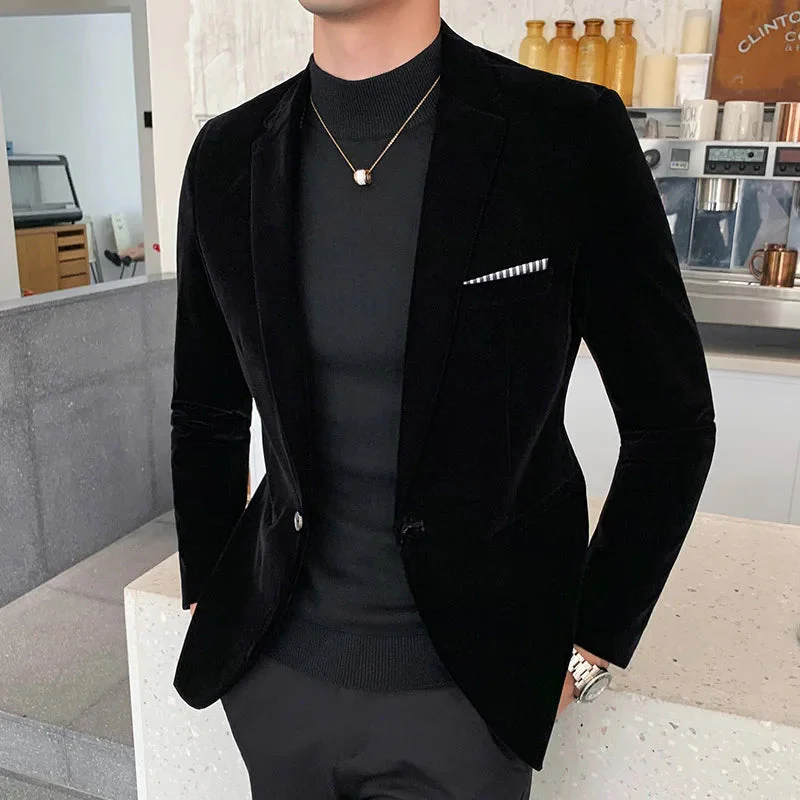 Midnight Velvet Tailored Blazer - Image 6