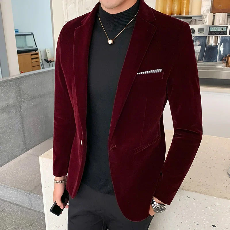 Midnight Velvet Tailored Blazer - Image 7