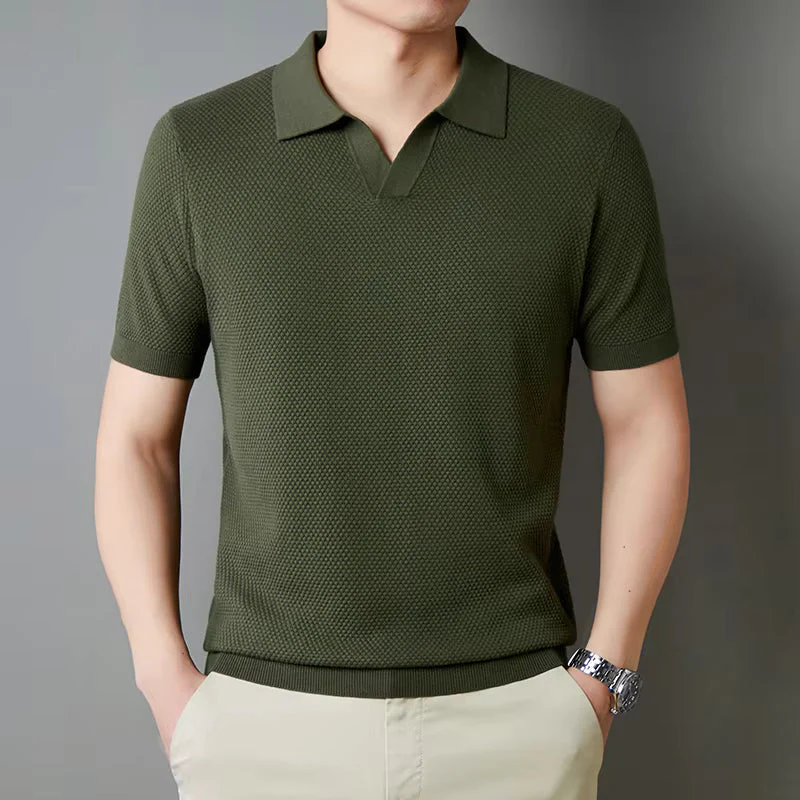 Hudson Waffle Knit Polo - Image 3