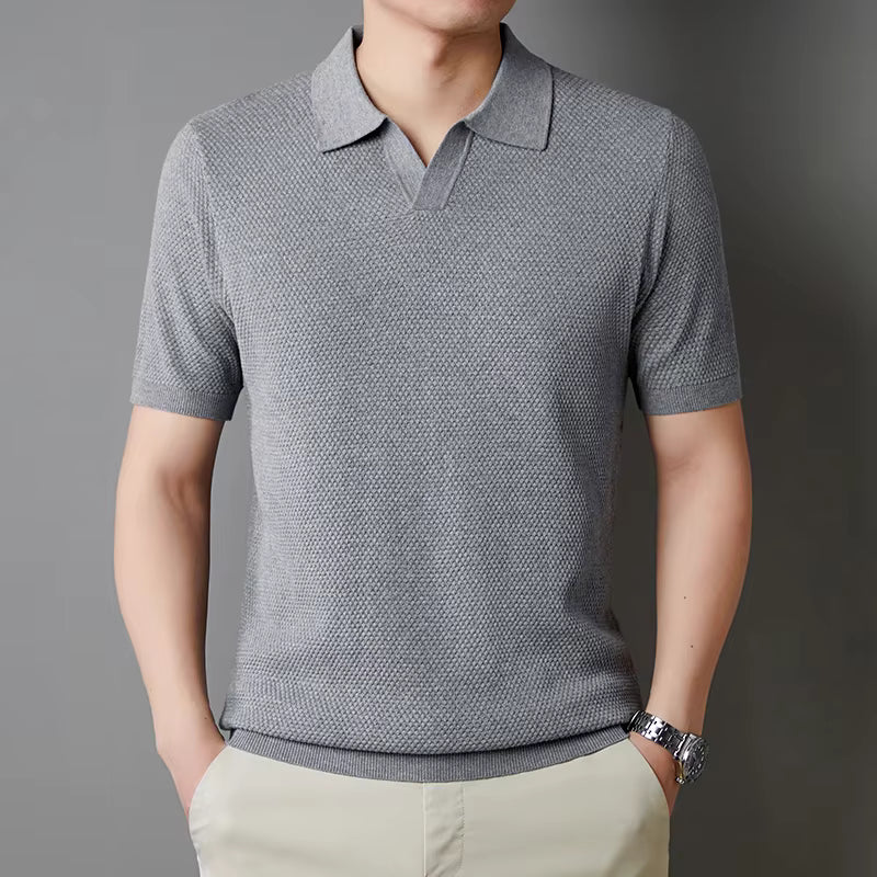 Hudson Waffle Knit Polo - Image 5