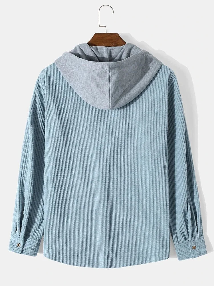 Laidback Knit Hoodie Shirt - Image 2