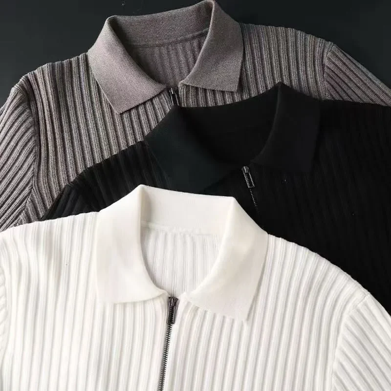 Milano Ribbed Knit Polo - Image 5