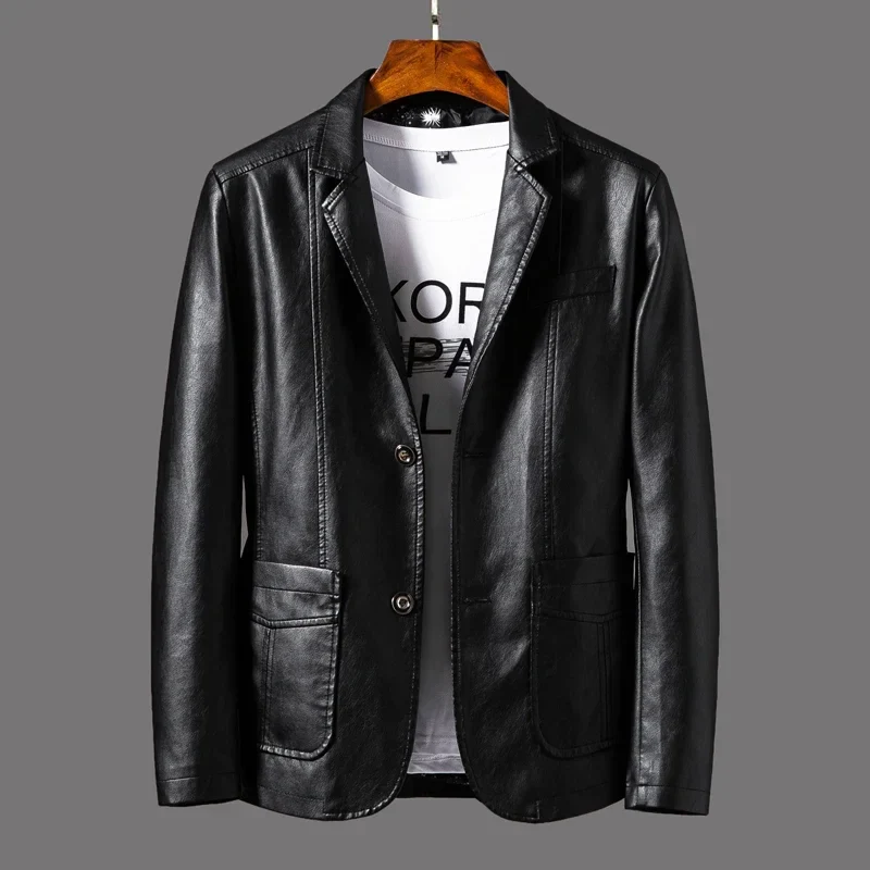 Rivington Faux Leather Blazer - Image 4