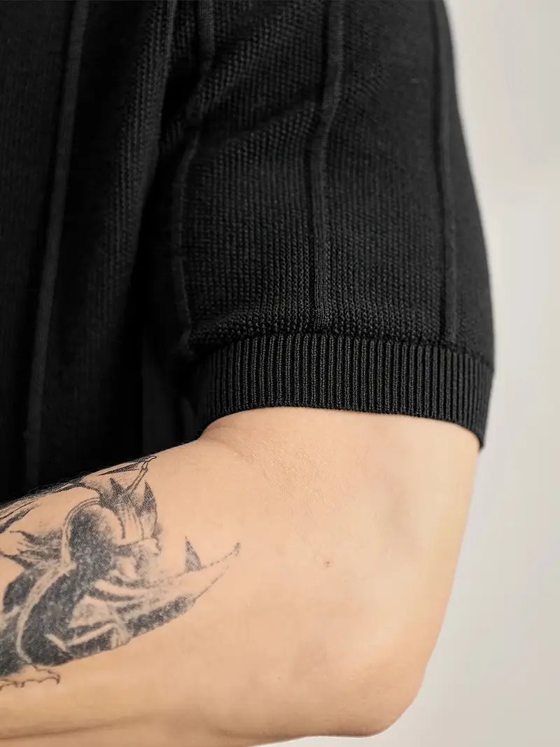 Riviera Textured Knit Polo Shirt - Image 16
