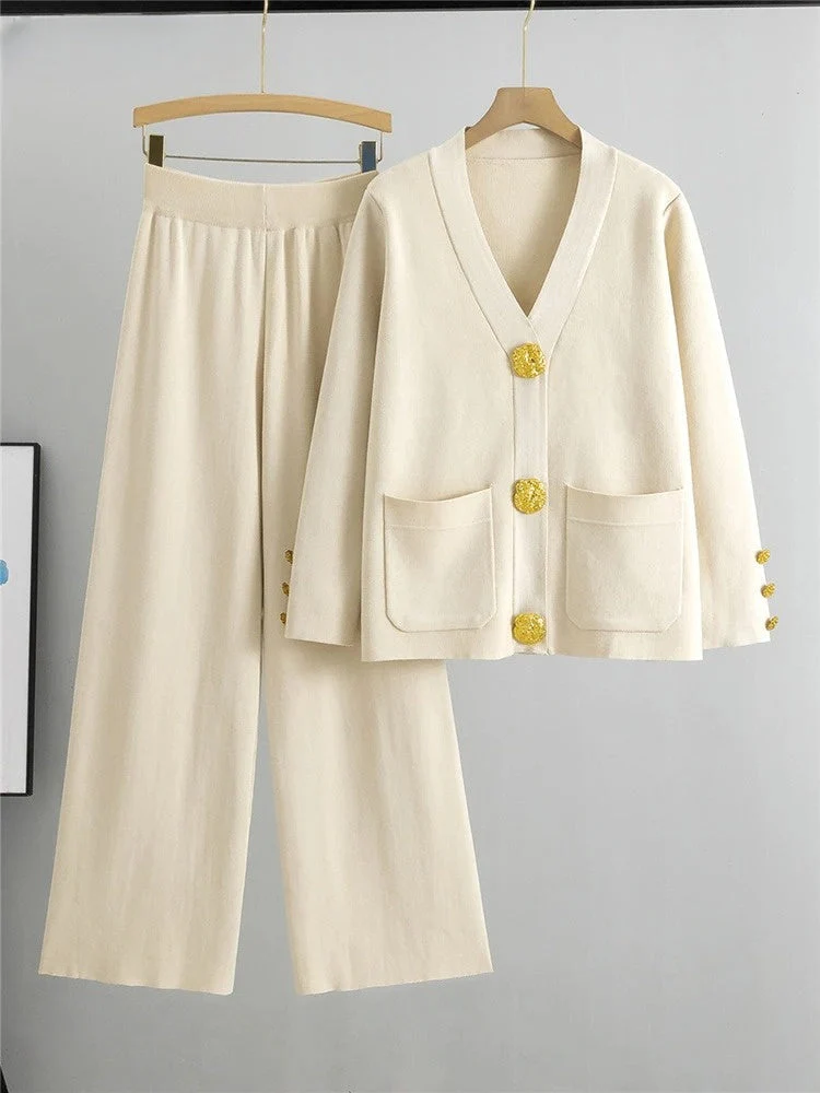 Genevieve Gold Trim Ensemble