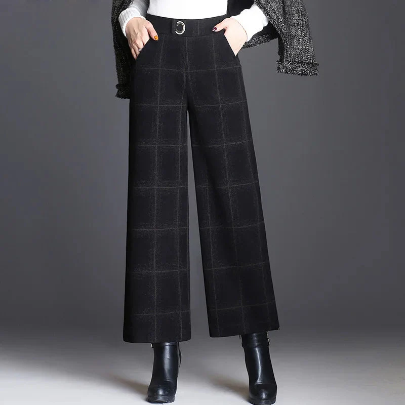 Belgravia Plaid Wide-Leg Trouser - Image 2