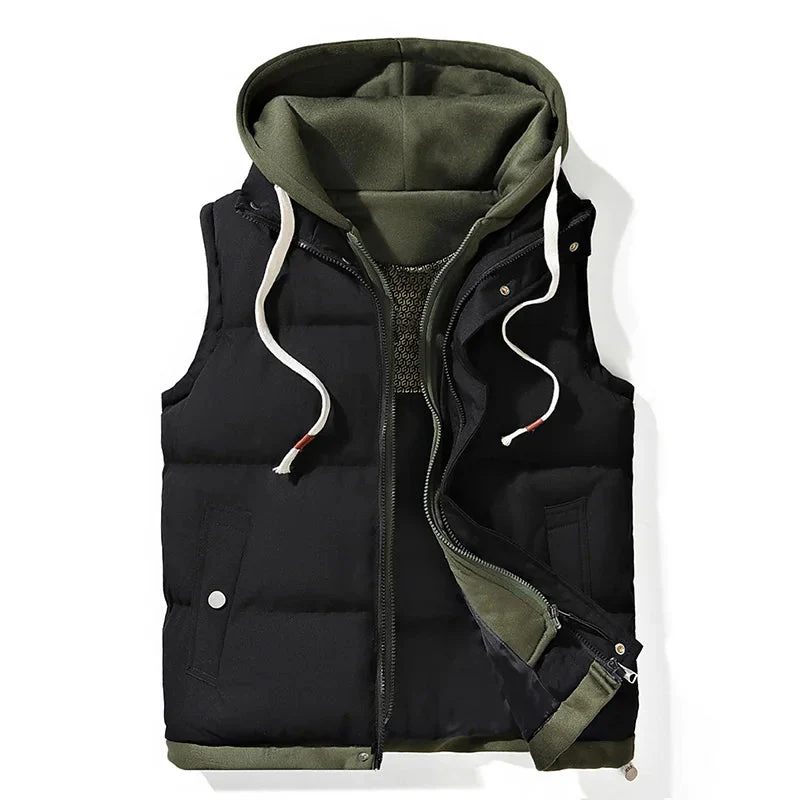 Soft Shell Hooded Puffer Gilet - Image 5