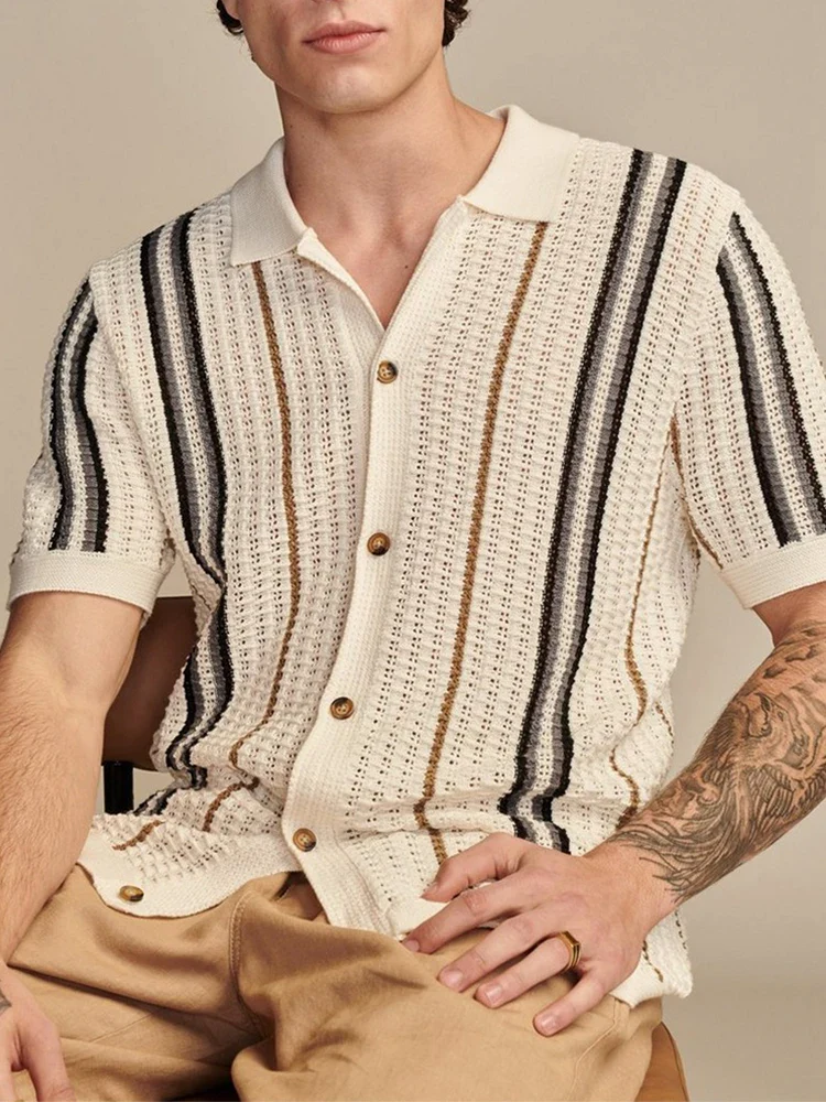 Cabana Knit Button-Up
