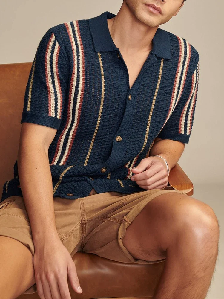 Cabana Knit Button-Up - Image 4