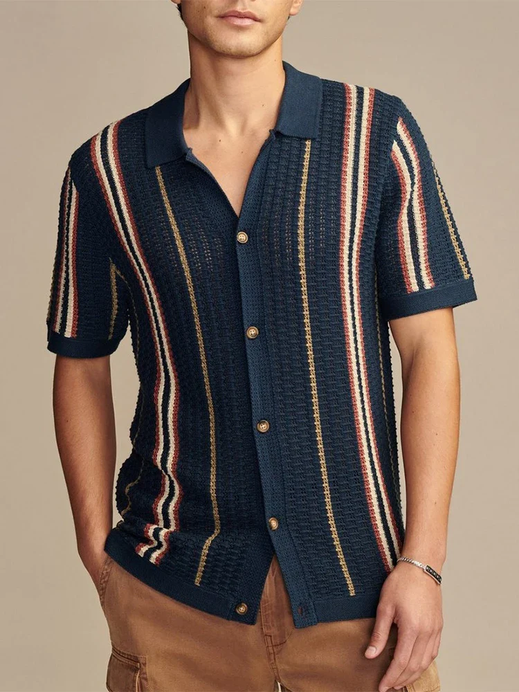 Cabana Knit Button-Up - Image 6