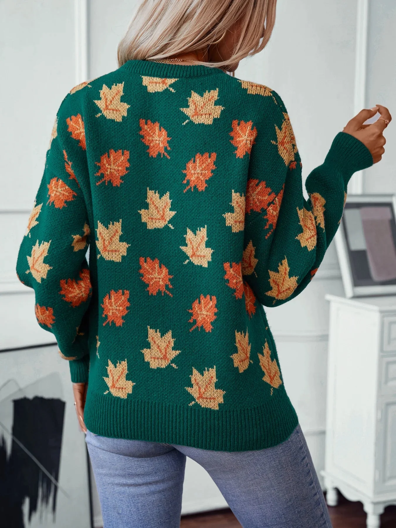 Autumn Hues Knit Sweater - Image 6