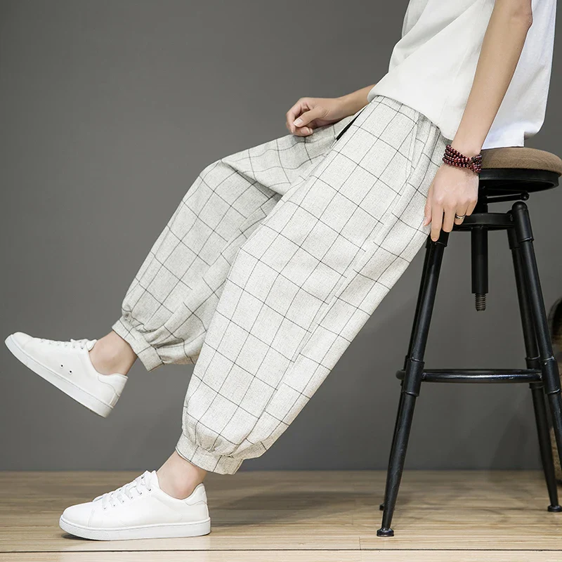 Gridline Linen Trouser - Image 10