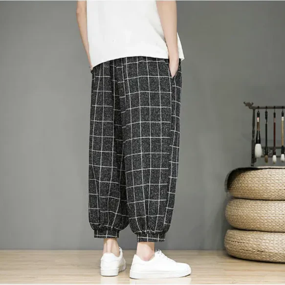 Gridline Linen Trouser - Image 3