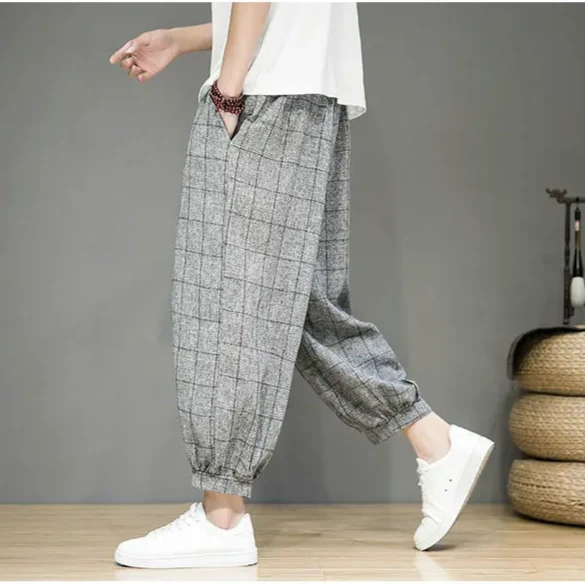 Gridline Linen Trouser - Image 5