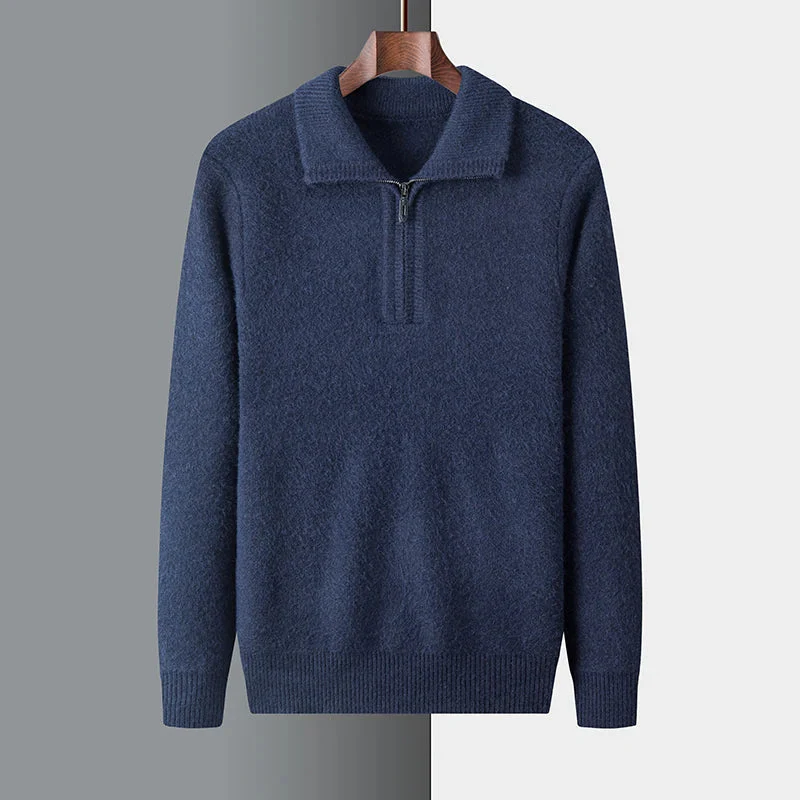 Highlands Classic Wool Zip Sweater - Image 5